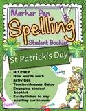St Patrick's Day Spelling Booklet US Version