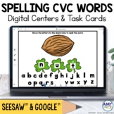 St. Patrick's Day Spelling CVC Words Digital Centers for S