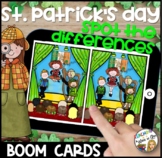 St. Patrick's Day Spot the differences BOOM CARDS- DISTANC