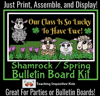 Preview of Shamrock Spring Bulletin Board Kit