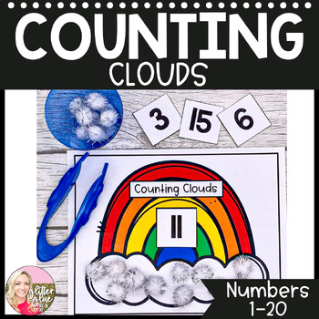 Preview of St. Patrick's Day/Spring/Weather Math- Counting Clouds - Pre-K