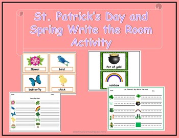 Preview of St. Patrick's Day-Spring-Write the Room Bundle-Centers-Writing-Small Group