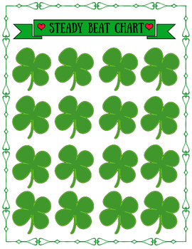 Preview of St Patrick's Day: Steady Beat Chart