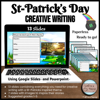 Preview of St-Patrick's Day Story Creative Writing Digital Activity