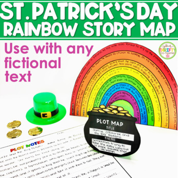 Preview of St. Patrick's Day Story Plot Map | January Activities