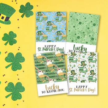 Preview of St Patrick's Day Student Gift Tags | Printable Saint Paddy's cookie cards