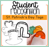 St. Patrick's Day Student Recognition Tags | Positive Note