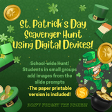 St Patrick's Day Student School Wide Scavenger Hunt