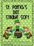 St. Patrick's Day Syllable Sort Mega Packet