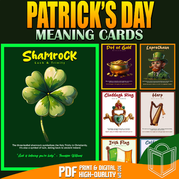 Preview of St. Patrick's Day Symbol Cards: Explore Irish Culture and Meaning