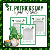 St. Patrick's Day Symbols Word Search | St. Patrick's Day 