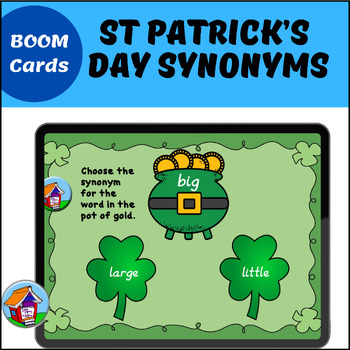 Preview of St. Patrick's Day Synonyms BOOM Cards