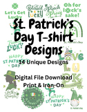 St. Patrick's Day T-shirt Designs - Digital Download
