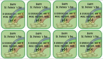 Preview of St. Patrick's Day Tags