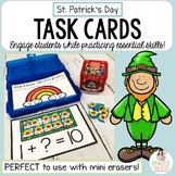 St. Patrick's Day Task Cards | Mini Eraser Centers for March