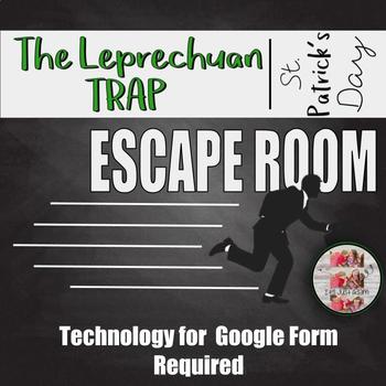 Preview of St. Patrick's Day The Leprechaun Trap Escape Room