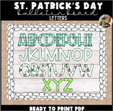 St. Patrick's Day Theme Bulletin Board Letters