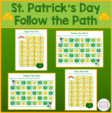 St. Patrick's Day Follow The Path of Letter & Number Maze