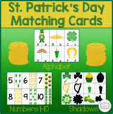 St. Patrick's Day Matching Cards – Letters, Numbers & Shadows