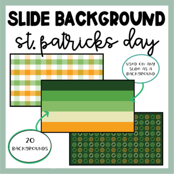 Preview of St. Patrick's Day Theme Slide Backgrounds | Holiday Slides | Google Slides |
