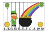 St. Patrick's Day Themed 11-20 Number Sequence Puzzle Pres