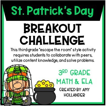 Preview of St. Patrick's Day Themed Breakout Challenge