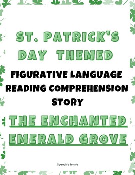 Preview of St. Patrick's Day Themed Figurative Language Story Reading Comprehension