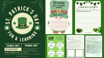 Preview of St. Patrick's Day Themed Lesson/Fun Pack: Middle Grades