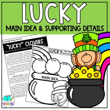 Preview of St. Patrick's Day Themed Main Idea and Supporting Details Reading Activity