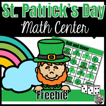 Preview of St. Patrick's Day Themed Math and Literacy Hands-On Centers- Freebie