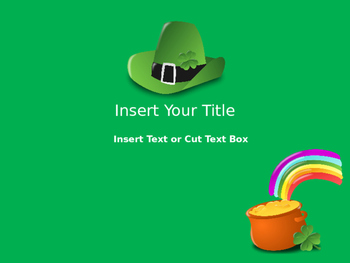 Preview of St. Patrick's Day Themed PPT Game Multiple Choice Template