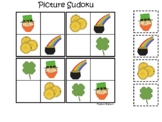 St. Patrick's Day Themed Picture Sudoku Preschool Educatio