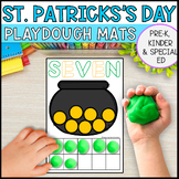St. Patrick's Day Playdough Mats Special Education Centers