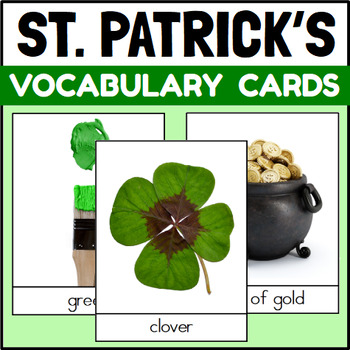 Preview of St. Patrick's Day Themed Vocabulary Cards