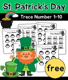 St. Patrick's Day Trace Number 1-10 and Count ( St patrick