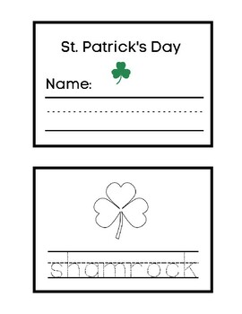 Preview of St. Patrick's Day Tracing & Coloring Sheet (Morning work/tracing/holiday)