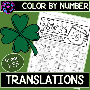 Preview of St. Patrick’s Day Translations Color by Number Worksheet