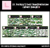 St. Patrick's Day Transportation Clipart Bundle (St. Patri