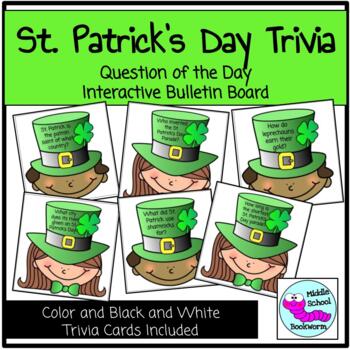 St Patrick S Day Trivia Questions Of The Day By Middle School Bookworm