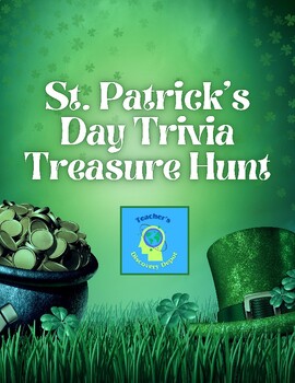 Preview of St. Patrick's Day Trivia Treasure Hunt - Bulletin Board Activity - ESL, 3rd-6th