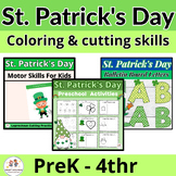 St. Patrick's Day Ultimate Activity Bundle| Coloring, Cutt