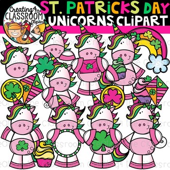 Download St Patrick S Day Unicorns Clipart St Patricks Day Clipart Tpt