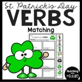 St. Patrick's Day Verbs Matching Activity Worksheet Parts 
