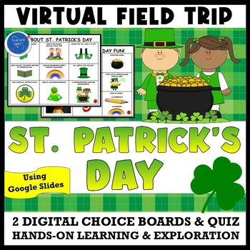 Preview of St. Patrick's Day Virtual Field Trip Activity | Ireland Shamrock Jig Irish