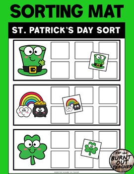Preview of St. Patrick's Day Visual Discrimination Sort Sorting Binder Task Fast Finisher