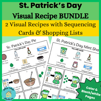 Preview of St. Patrick's Day Visual Recipe Bundle