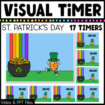 Preview of St. Patrick's Day Visual Timer Classroom Management Tool Transition PPT Video