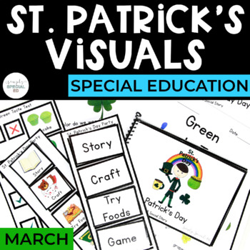 Preview of St. Patrick's Day Visuals for Special Education