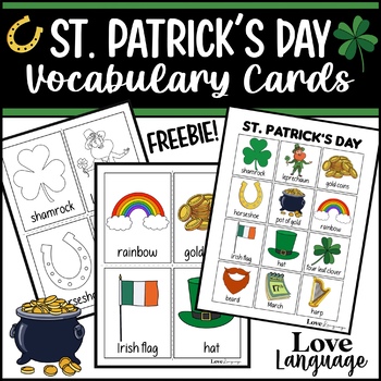 Preview of St. Patrick’s Day Vocabulary (Freebie!) | Speech Therapy