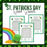 St. Patrick's Day Vocabulary Word Search | St. Patrick's D